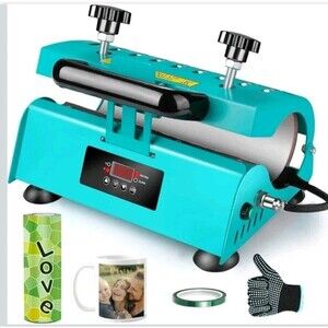 Easydiy 110 V Portable Tumbler Heat Press Machine Green Mug Machine for 30 OZ